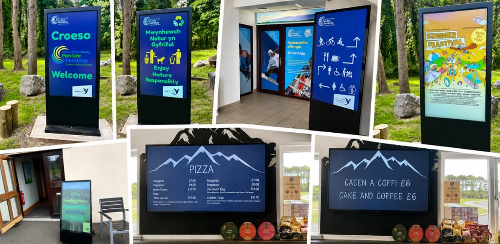 Digital Signage at Pembrey Country Park